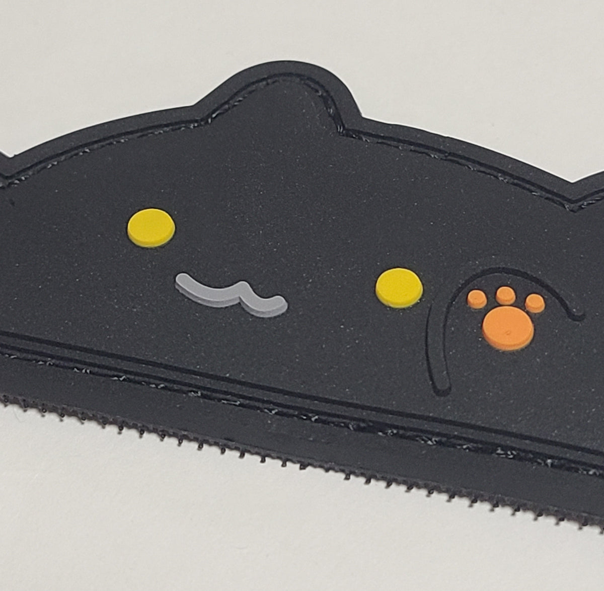 PVC 3D ベルクロワッペン Bon!go-Cats ブラック■ミリタリー風 猫デザイン PVCパッチ