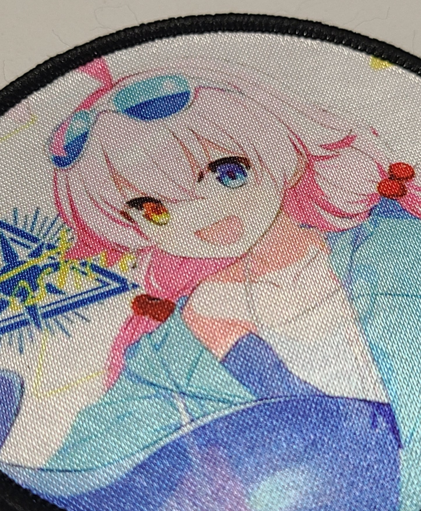ブルアカ ベルクロキャラクターワッペン 水着ホシノ サークル■プリントワッペン ベルクロパッチ ミリタリー 面ファスナー 装備用 - AIA - Military Goods Store