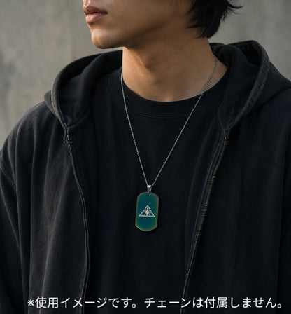 ステンレス製ドッグタグ ネックレス マルチカラー ブルアカ アビドスマーキング■ミリタリースタイル サバゲー装備 アクセサリー コスプレ