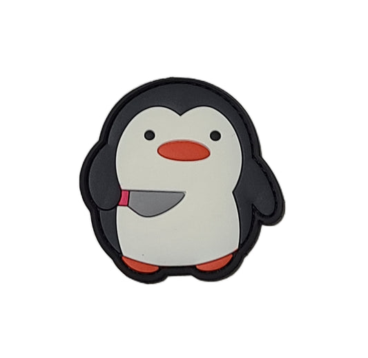 PVC 3D ベルクロワッペン CRITTAC ペンギン■ミリタリー風 動物デザイン PVCパッチ ベルクロパッチ