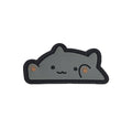 PVC 3D ベルクロワッペン Bon!go-Cats グレー■ミリタリー風 猫デザイン PVCパッチ