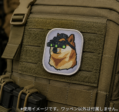 ベルクロキャラクターワッペン SHIBOPS（シブオプス）■プリントワッペン ベルクロパッチ ミリタリー 面ファスナー 装備用