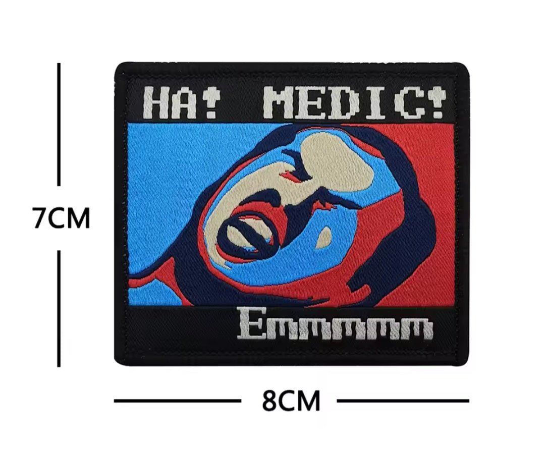 タクティカルワッペン ベルクロ仕様 HA!MEDIC! No.YJU - 114514 - AIA - Military Goods Store
