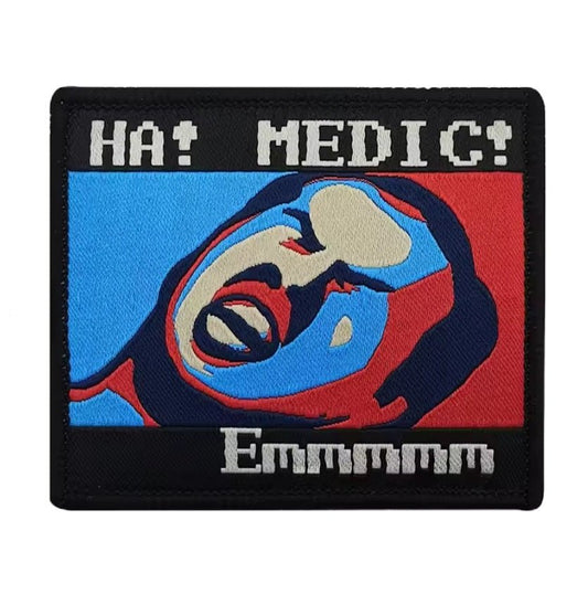 タクティカルワッペン ベルクロ仕様 HA!MEDIC! No.YJU - 114514 - AIA - Military Goods Store