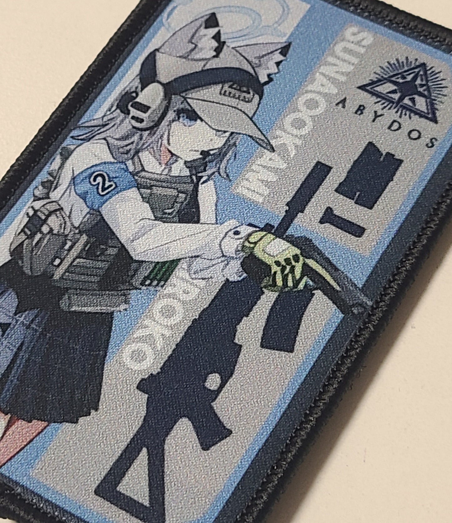 タクティカル キャラクタープリントワッペン シロコ ベルクロ仕様 ミリタリーパッチ マジックテープ コスプレ ブルアカ - AIA - Military Goods Store