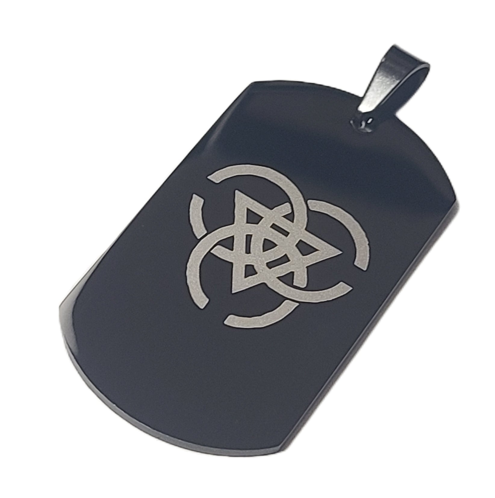 タクティカル ステンレスドッグタグ ブラック ブルアカモチーフ ネックレス/キーホルダー/コスプレ - AIA - Military Goods Store