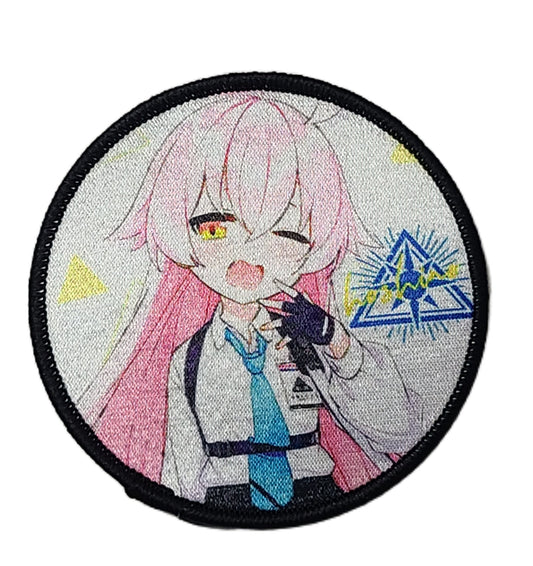 ブルアカ ベルクロキャラクターワッペン ホシノ サークル■プリントワッペン ベルクロパッチ ミリタリー 面ファスナー 装備用 - AIA - Military Goods Store