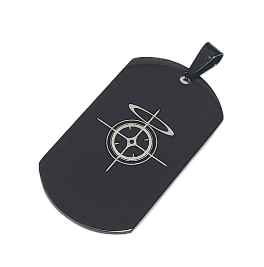タクティカル ステンレスドッグタグ ブラック ブルアカモチーフ ネックレス/キーホルダー/コスプレ - AIA - Military Goods Store