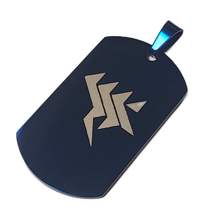 タクティカル ステンレスドッグタグ ダークブルー ブルアカモチーフ ネックレス/キーホルダー/コスプレ - AIA - Military Goods Store