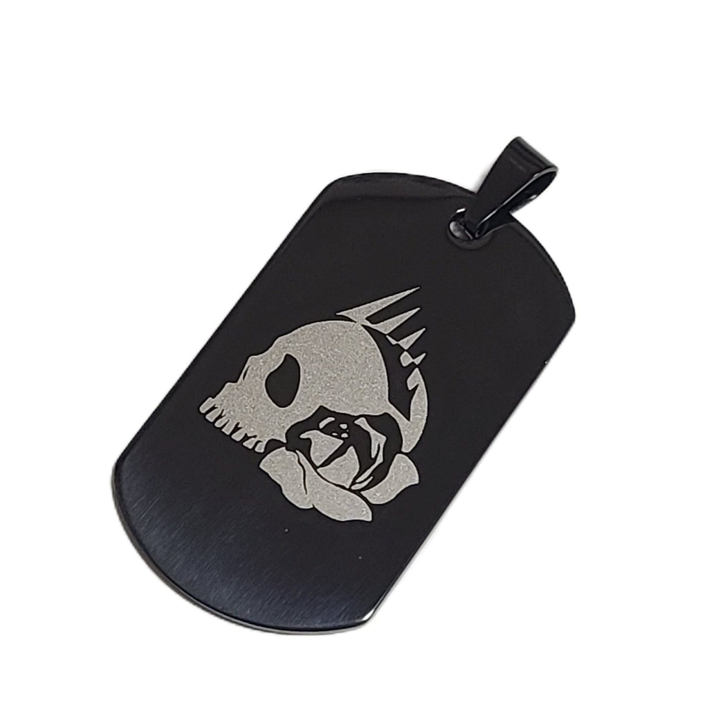 タクティカル ステンレスドッグタグ ブラック ブルアカモチーフ ネックレス/キーホルダー/コスプレ - AIA - Military Goods Store