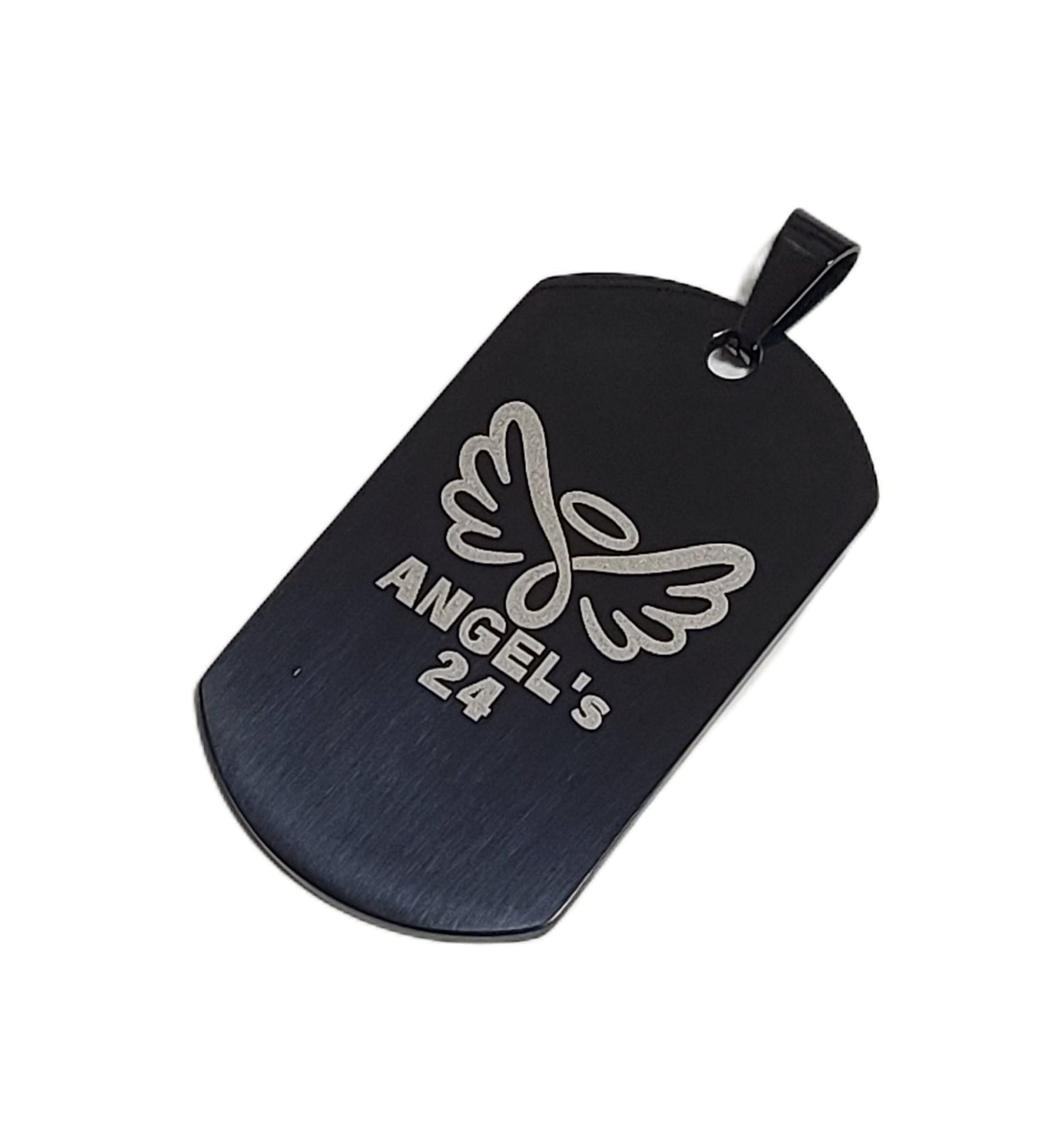 タクティカル ステンレスドッグタグ ブラック ブルアカモチーフ ネックレス/キーホルダー/コスプレ - AIA - Military Goods Store