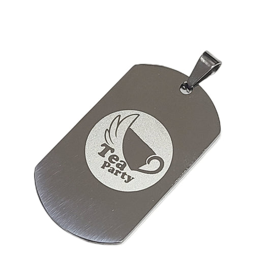 タクティカル ステンレスドッグタグ シルバー(光沢) ブルアカモチーフ ネックレス/キーホルダー/コスプレ - AIA - Military Goods Store