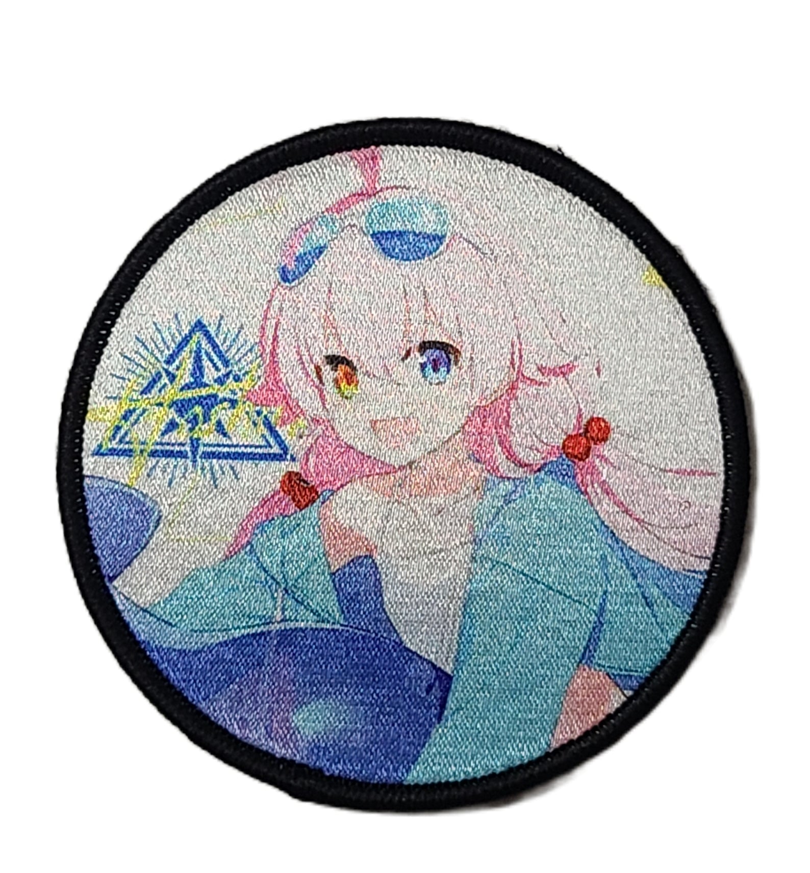 ブルアカ ベルクロキャラクターワッペン 水着ホシノ サークル■プリントワッペン ベルクロパッチ ミリタリー 面ファスナー 装備用 - AIA - Military Goods Store