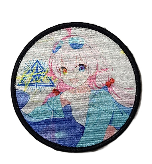 ブルアカ ベルクロキャラクターワッペン 水着ホシノ サークル■プリントワッペン ベルクロパッチ ミリタリー 面ファスナー 装備用 - AIA - Military Goods Store