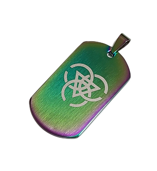 タクティカル ステンレスドッグタグ マルチカラー(焼色) ブルアカモチーフ ネックレス/キーホルダー/コスプレ - AIA - Military Goods Store