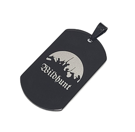 タクティカル ステンレスドッグタグ ブラック ブルアカモチーフ ネックレス/キーホルダー/コスプレ - AIA - Military Goods Store
