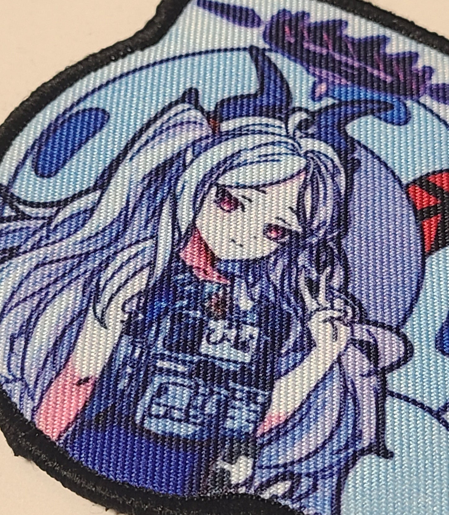 ブルアカ ベルクロキャラクターワッペン 水着ヒナ■プリントワッペン ベルクロパッチ ミリタリー 面ファスナー 装備用 - AIA - Military Goods Store