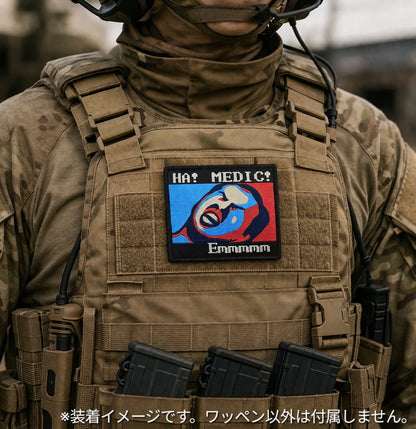 タクティカルワッペン ベルクロ仕様 HA!MEDIC! No.YJU - 114514 - AIA - Military Goods Store