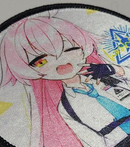 ブルアカ ベルクロキャラクターワッペン ホシノ サークル■プリントワッペン ベルクロパッチ ミリタリー 面ファスナー 装備用 - AIA - Military Goods Store
