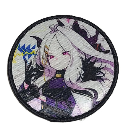 ブルアカ ベルクロキャラクターワッペン ヒナ サークル■プリントワッペン ベルクロパッチ ミリタリー 面ファスナー 装備用 - AIA - Military Goods Store