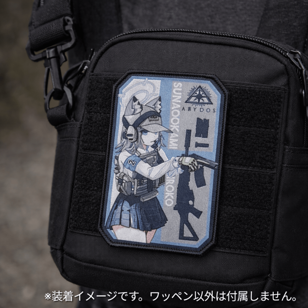 タクティカル キャラクタープリントワッペン シロコ ベルクロ仕様 ミリタリーパッチ マジックテープ コスプレ ブルアカ - AIA - Military Goods Store