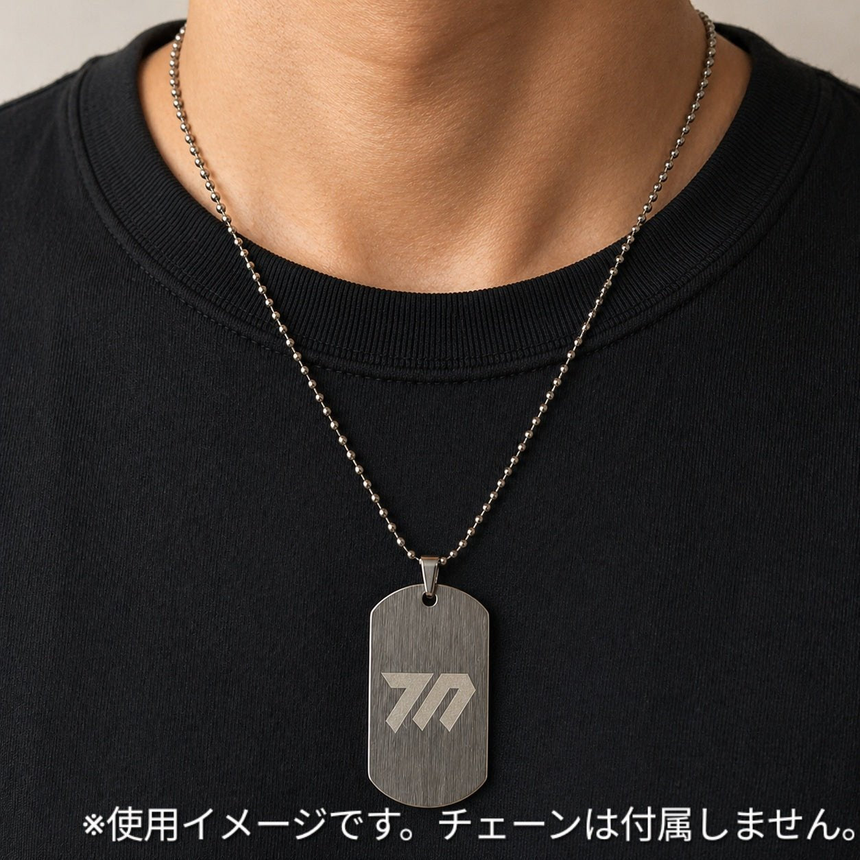 ステンレス製ドッグタグ ネックレス シルバー ブルアカ ミレニアムマーキング