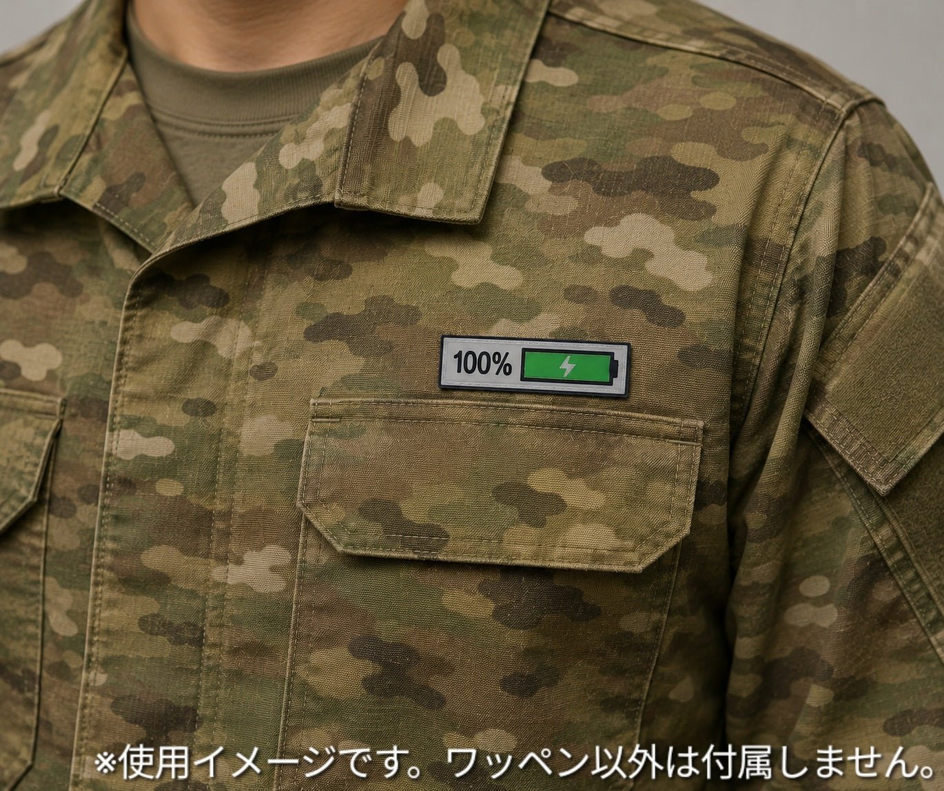 PVCベルクロワッペン インジケータ―風 75*20 100％ – AIA-Military