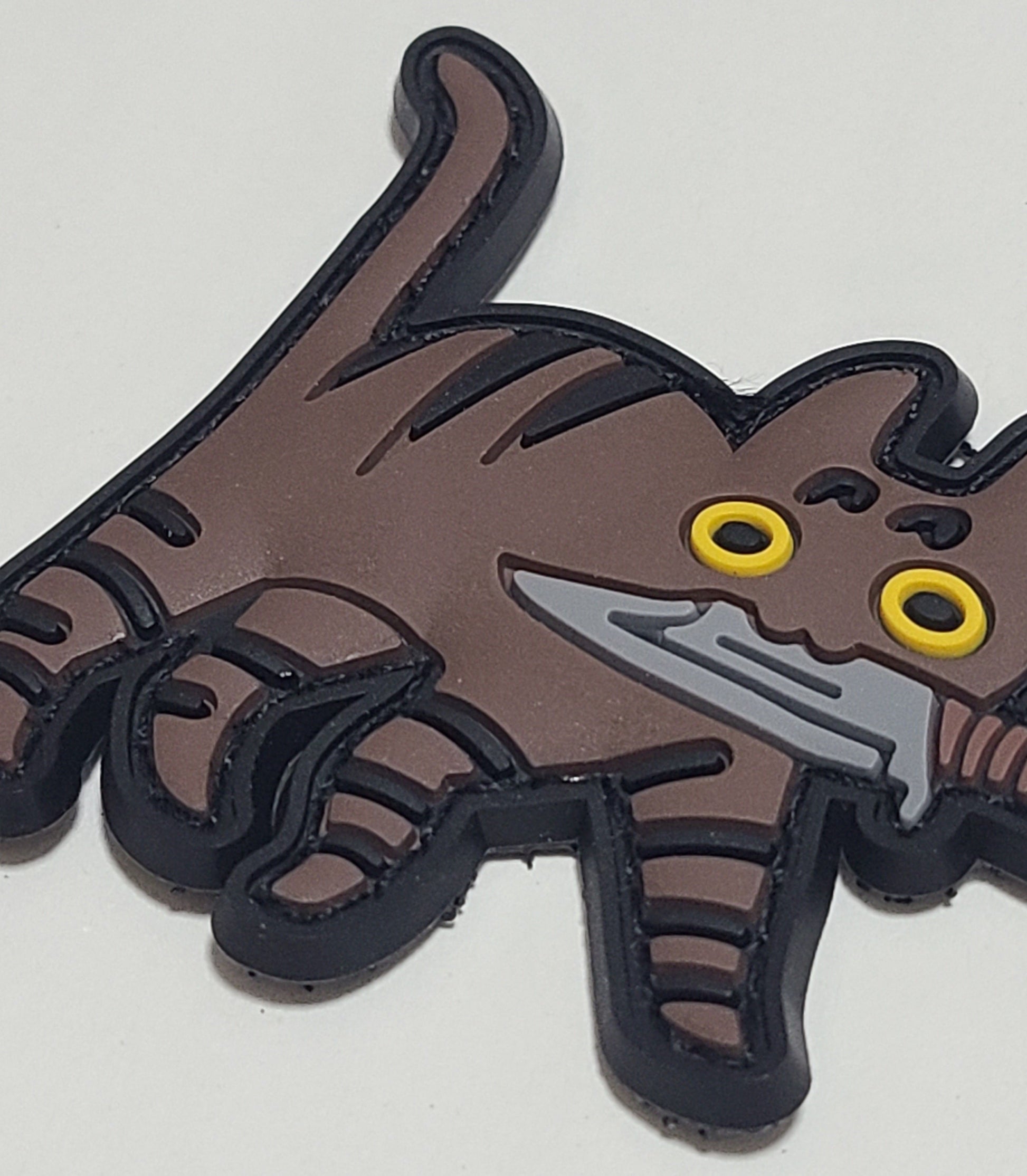 PVC タクティカルパッチ キジトラ ベルクロ仕様｜ミリタリー風 猫デザインPVCワッペン - AIA - Military Goods Store