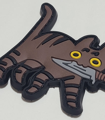 PVC タクティカルパッチ キジトラ ベルクロ仕様｜ミリタリー風 猫デザインPVCワッペン - AIA - Military Goods Store