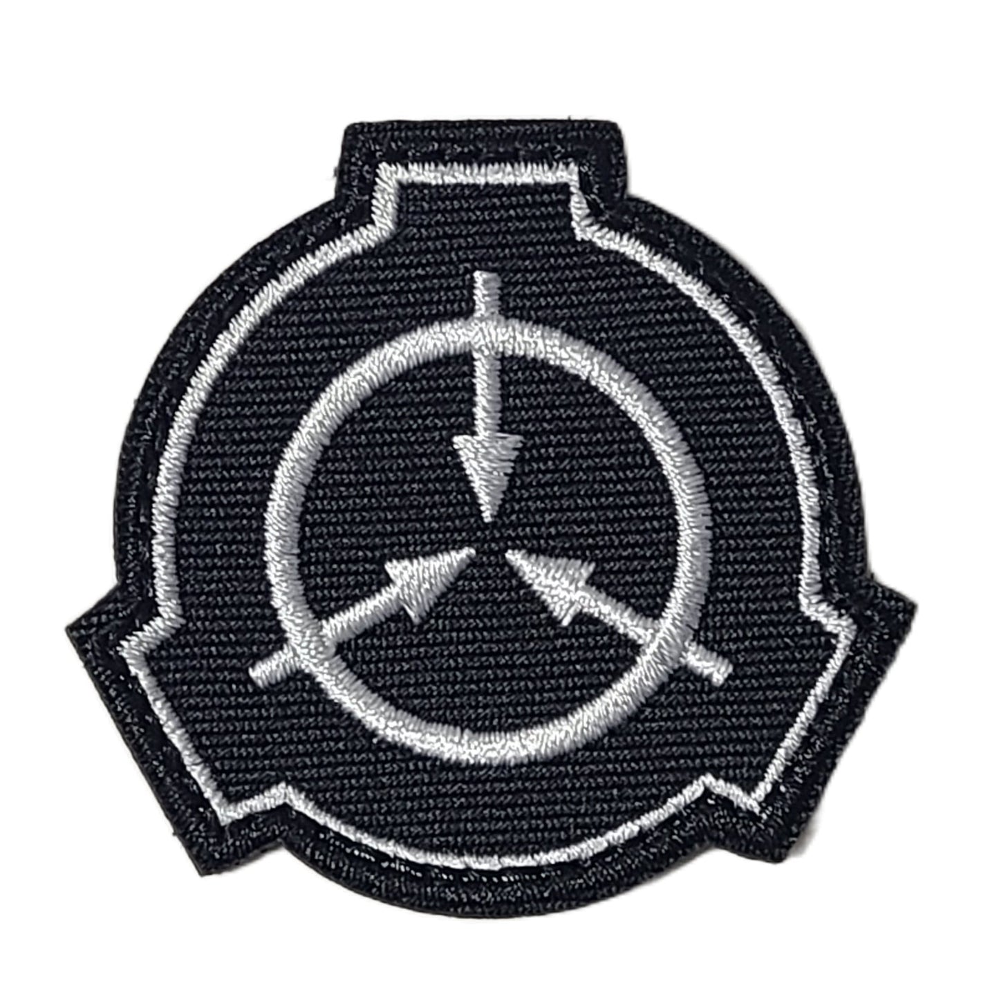 SCP財団マーキング ベルクロパッチ 刺繍タイプ ブラック オリジナルマーキング