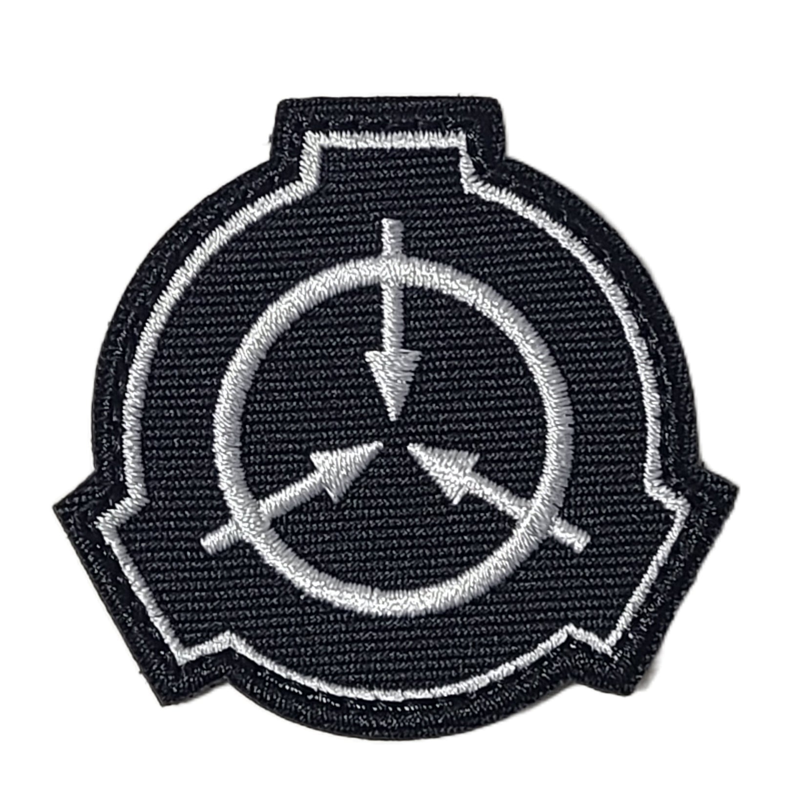 SCP財団マーキング ベルクロパッチ 刺繍タイプ ブラック オリジナルマーキング