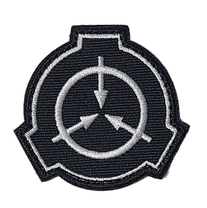 SCP財団マーキング ベルクロパッチ 刺繍タイプ ブラック オリジナルマーキング