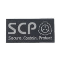 SCP財団マーキング ベルクロパッチ 刺繍タイプ ブラック Mサイズ■ミリタリーワッペン サバゲー 装備 パッチ ベルクロ