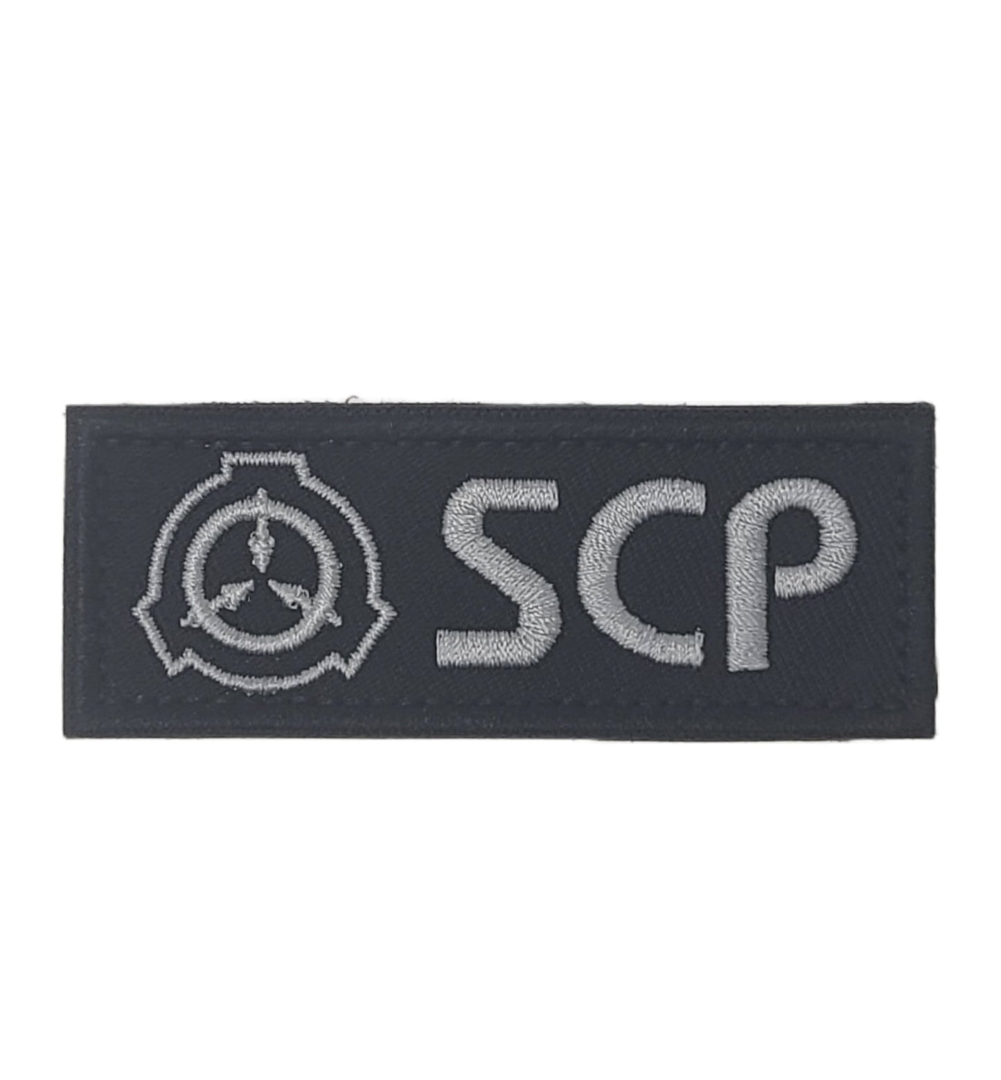 SCP財団マーキング ベルクロパッチ 刺繍タイプ ブラック Sサイズ