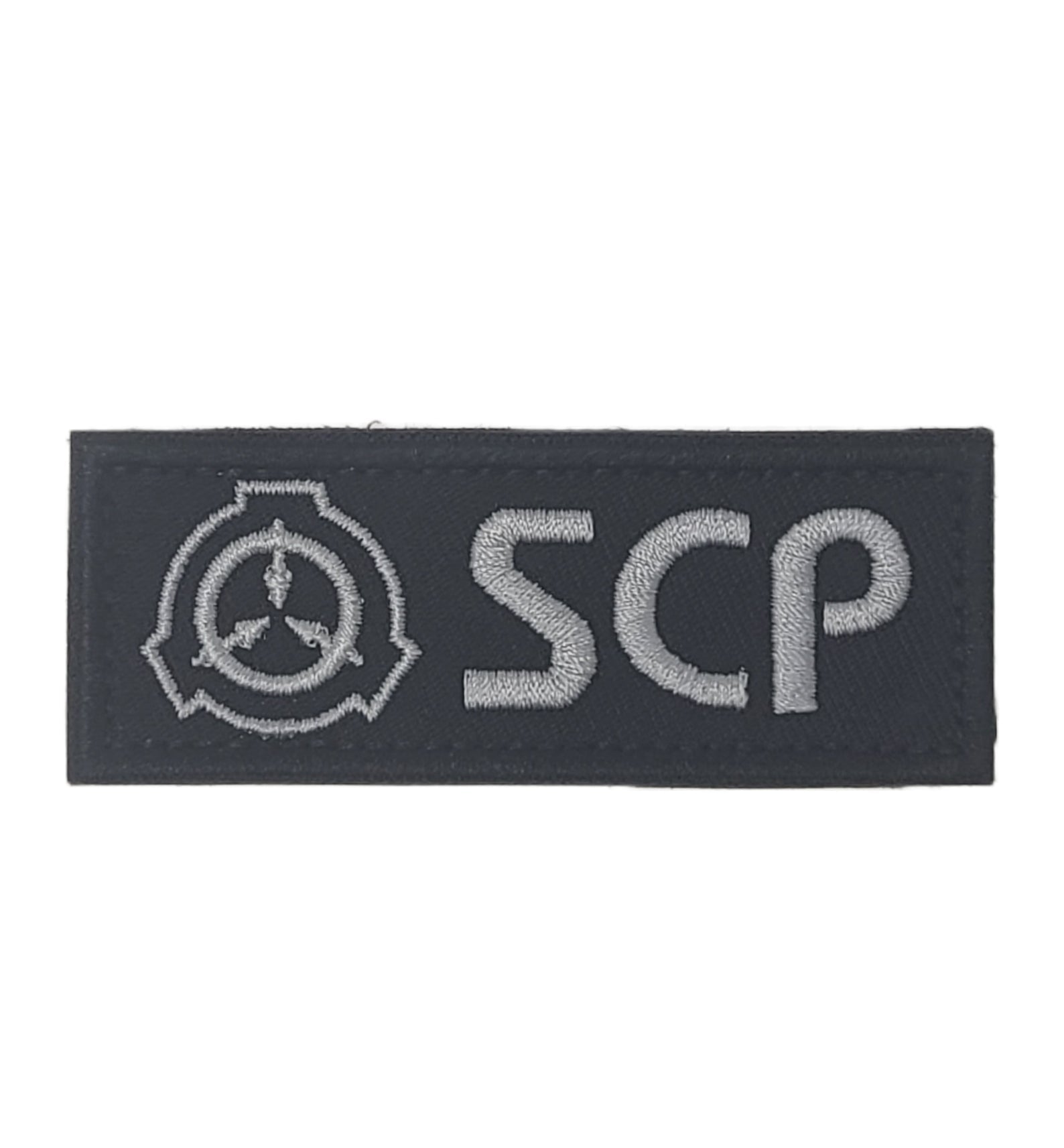 SCP財団マーキング ベルクロパッチ 刺繍タイプ ブラック Sサイズ