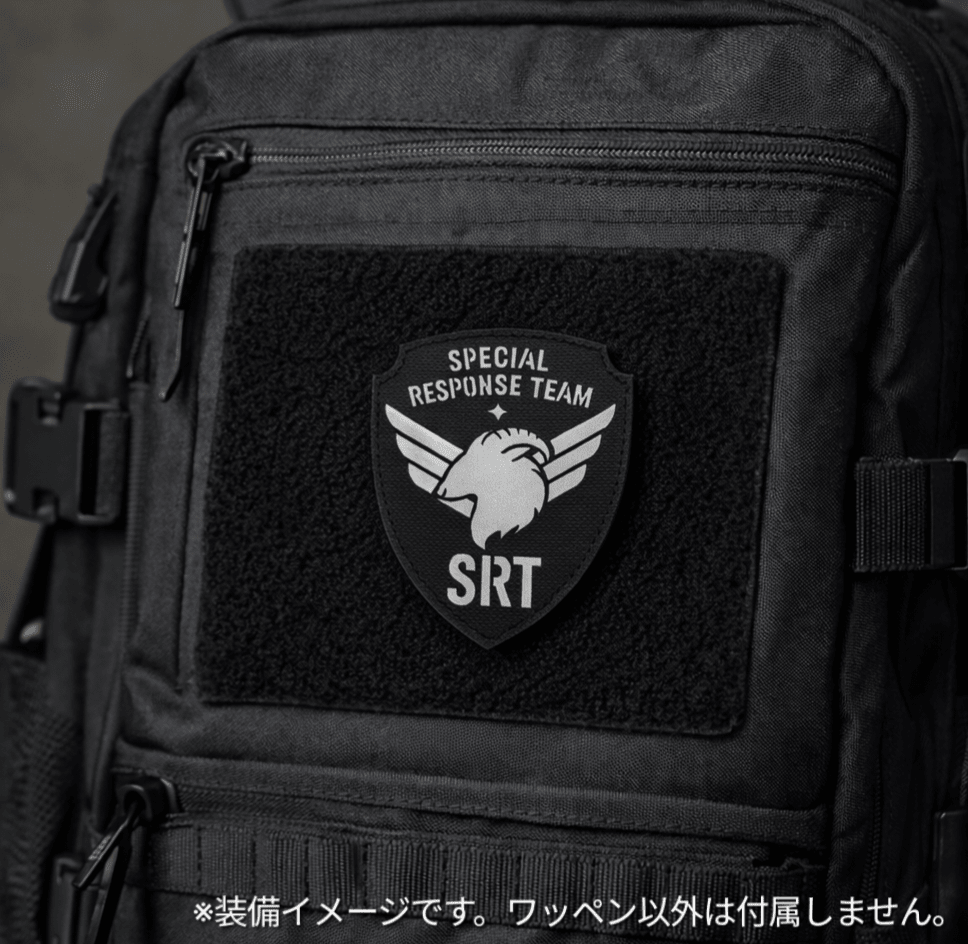ミリタリー リフレクターパッチ SRTマーキング ベルクロ仕様□反射